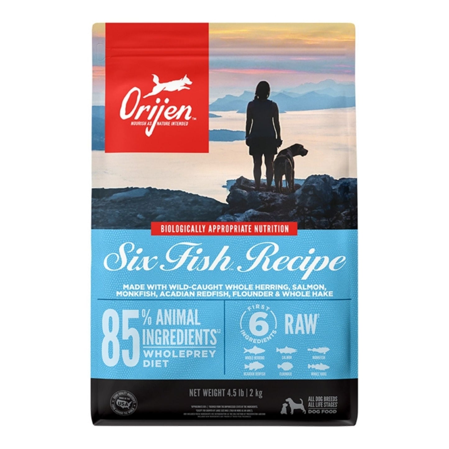 Orijen 6 Fish Dog Food, 4.5 lb