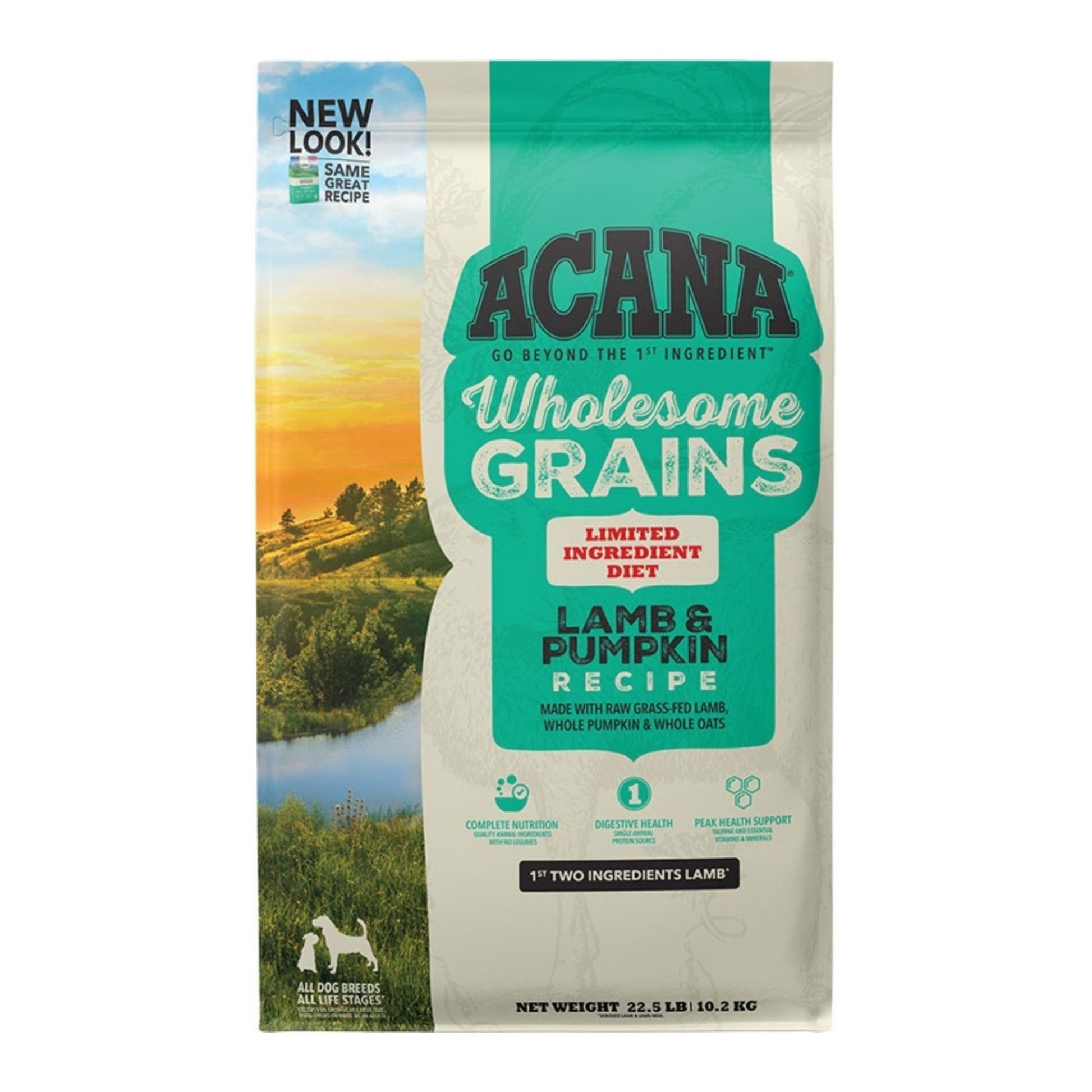 Acana Dog Wholesome Grains Lamb & Pumpkin, 22.5 lb