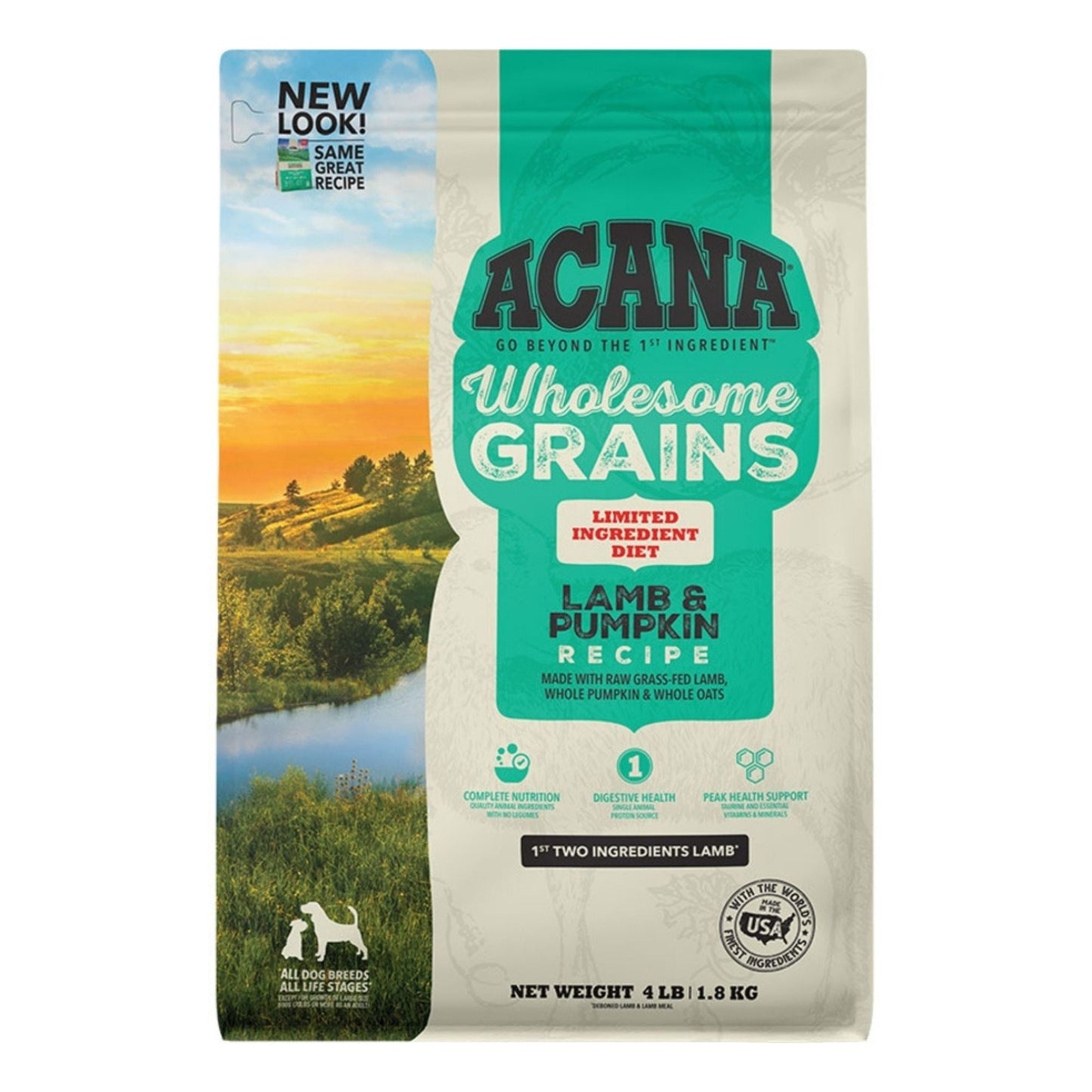 Acana Dog Wholesome Grains Lamb & Pumpkin, 4 lb