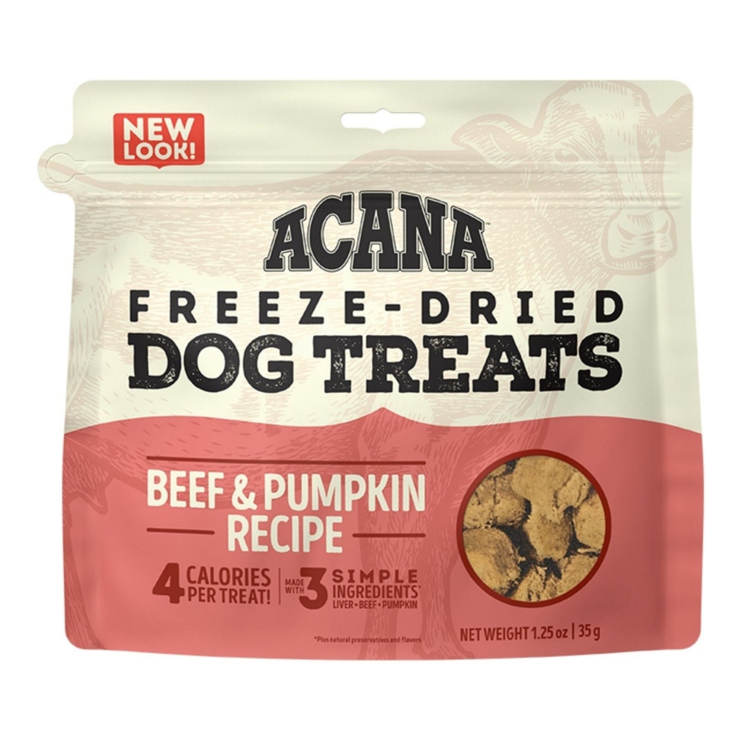 Acana Dog Freeze-Dried Beef And Pumpkin Formula, 1.25 oz