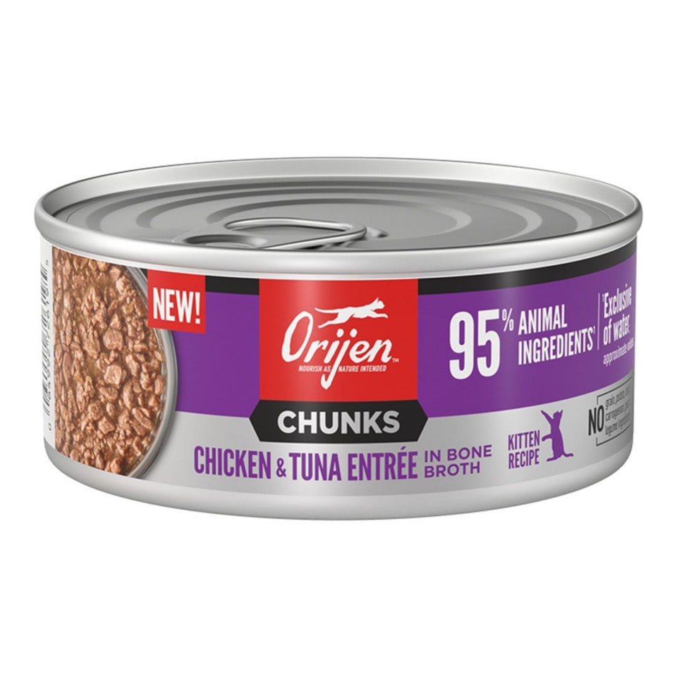 Orijen Cat Grain Free Kitten Chunk Chicken 5.5oz. - (Case of 12)