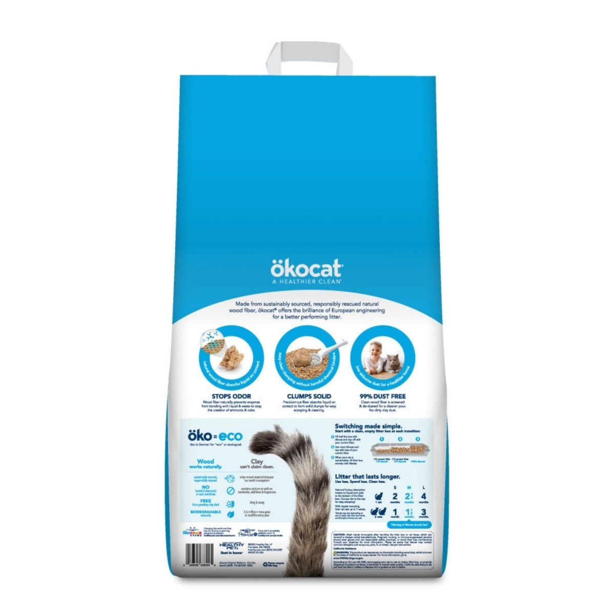 Okocat Litter Original Clumping Wood Cat Litter 1ea/12.6 lb - Pets Perfect