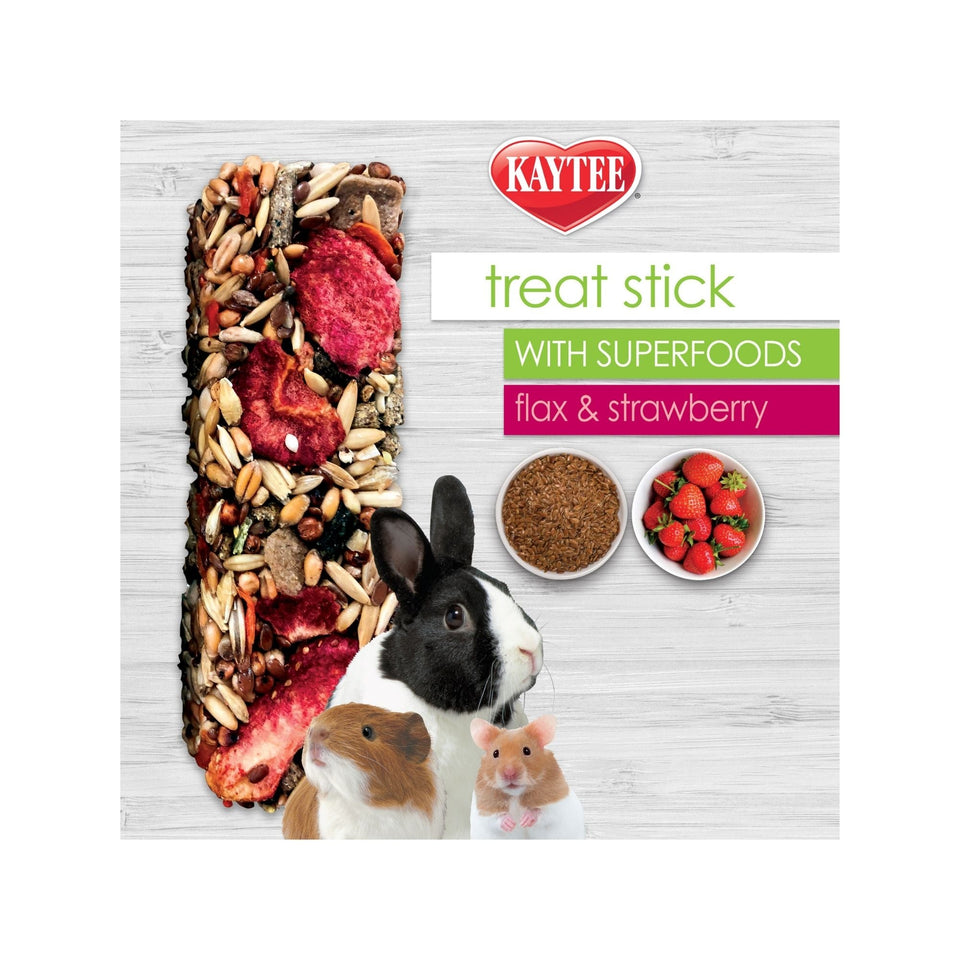 Kaytee Superfood Treat Stick Flax & Strawberry 1ea/5.5oz.