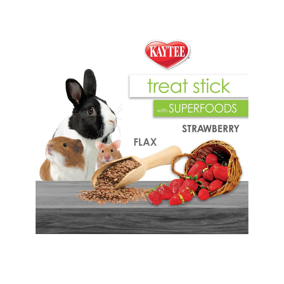 Kaytee Superfood Treat Stick Flax & Strawberry 1ea/5.5oz.