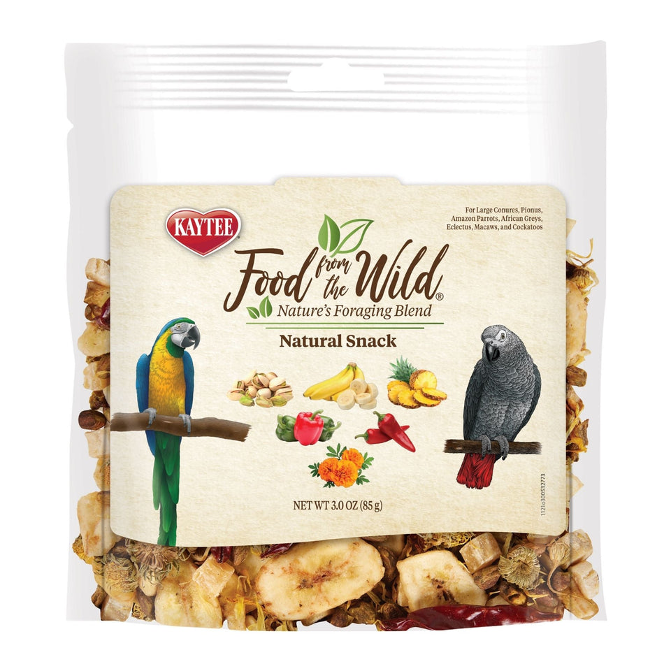 Kaytee Food from the Wild Natural Snack Med/Lrg Pet Bird 1ea/3oz.