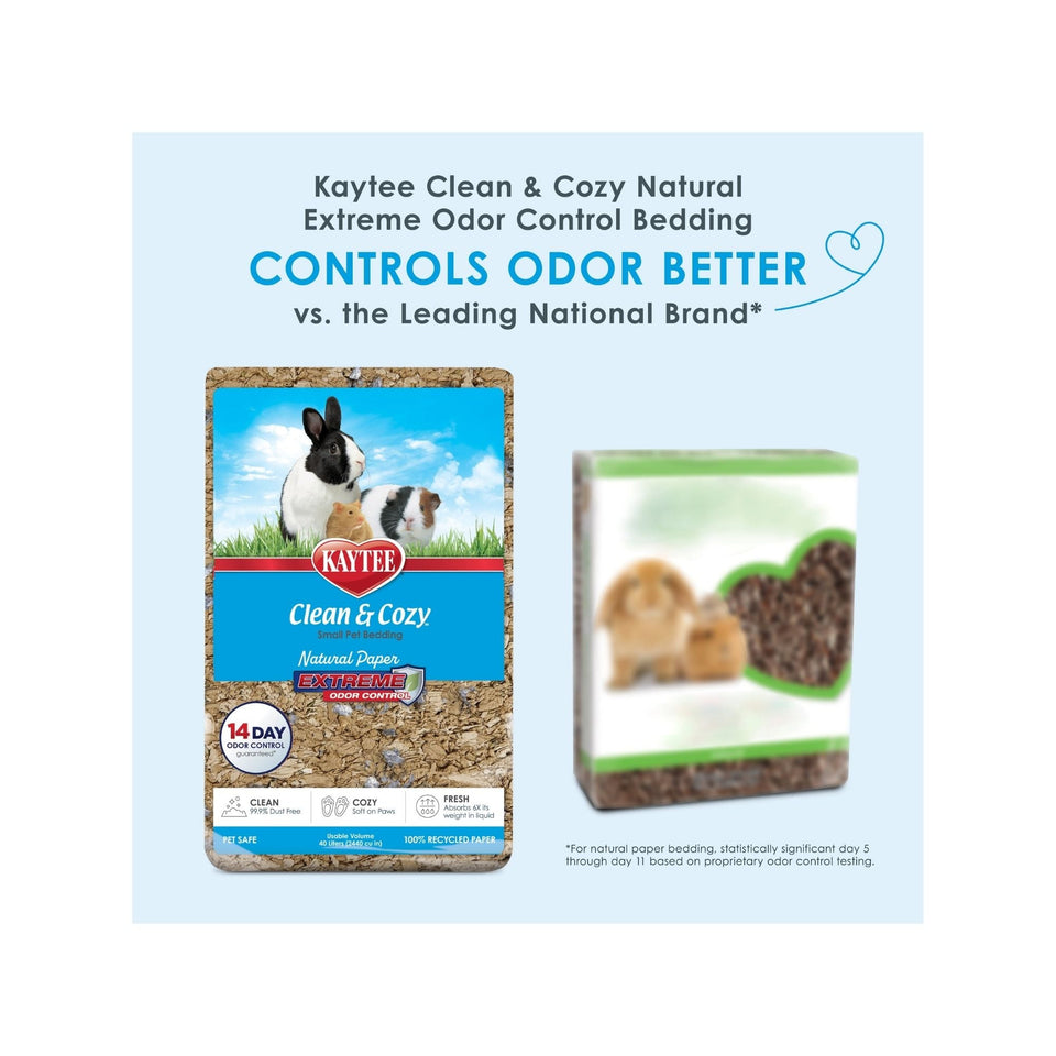 Kaytee Clean & Cozy Natural Paper with Extreme Odor Control Bedding 1ea/70 l
