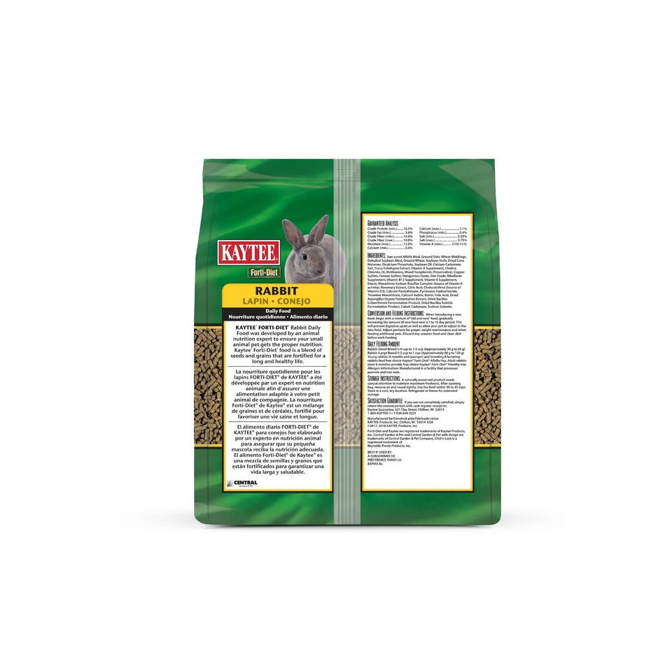 Kaytee Forti Diet Rabbit Food 1ea/5 lb - Small Animal Food