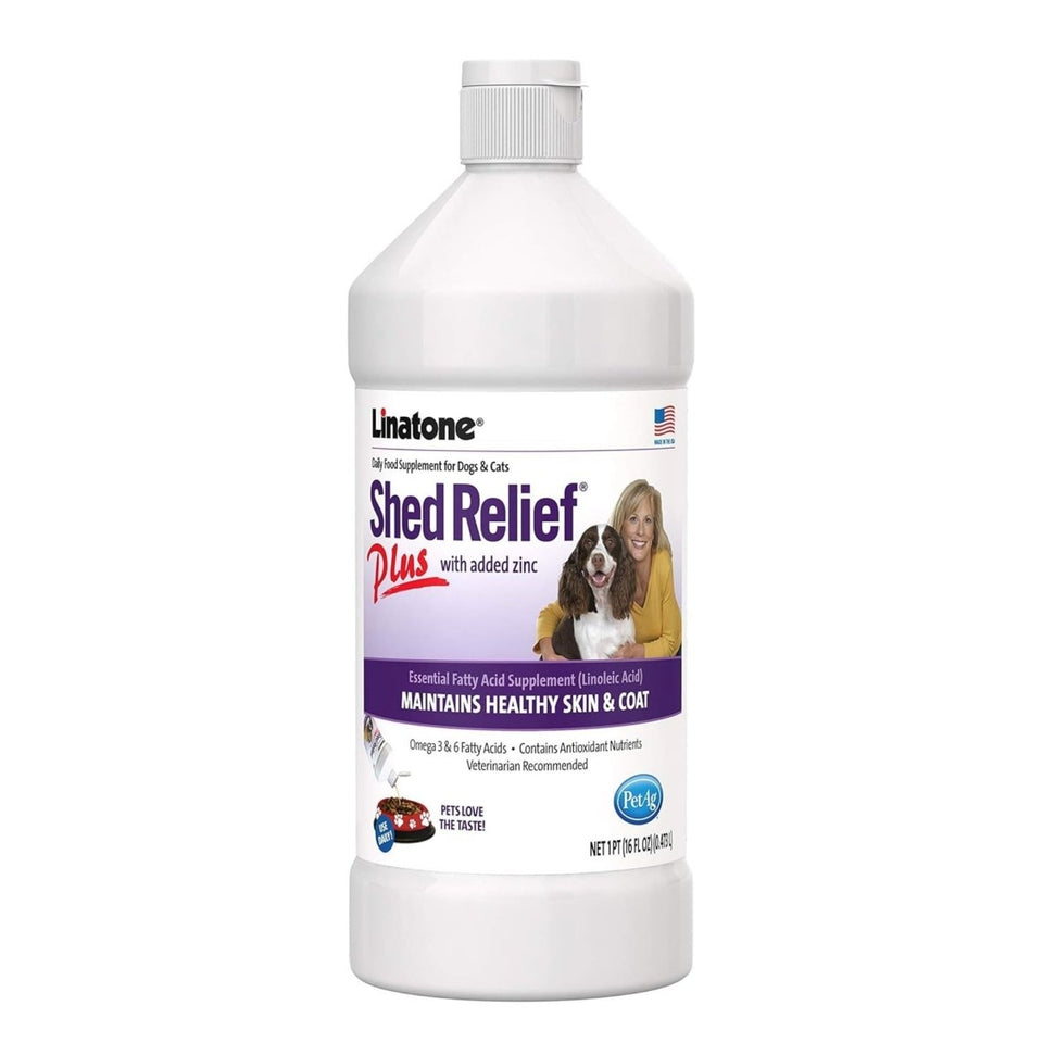 Lambert Kay Linatone Shed Relief Plus for Dogs & Cats 16 oz