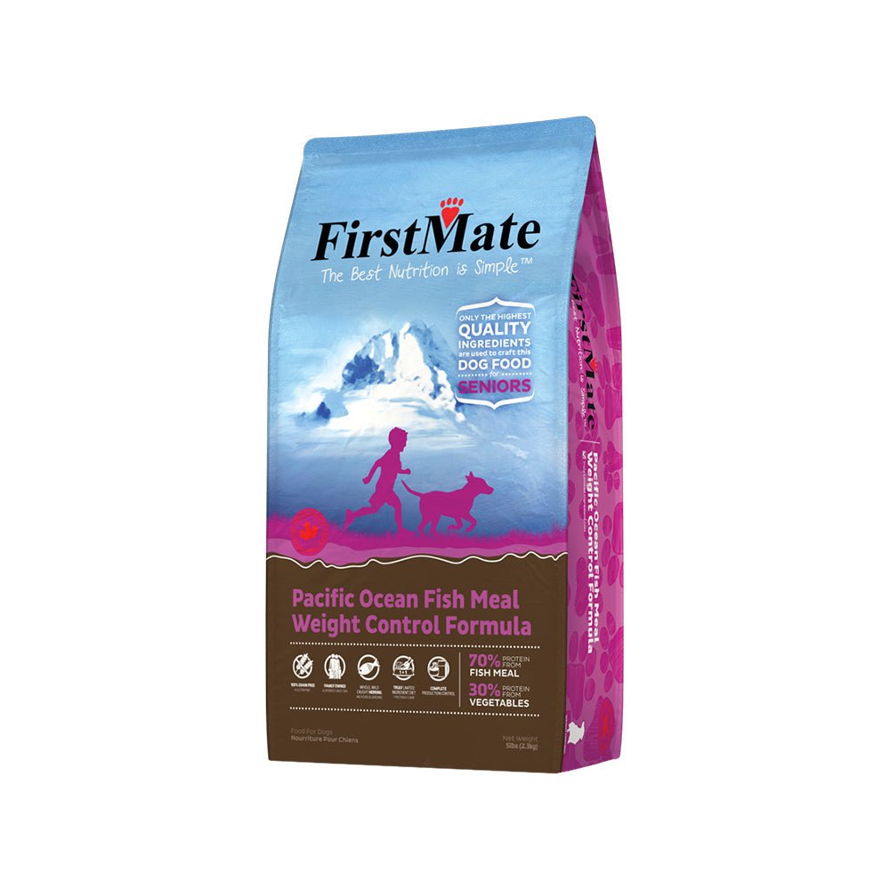 FirstMate Grain - Free Ocean Fish Weight Control Senior Dog Food 5lb - Pets Perfect