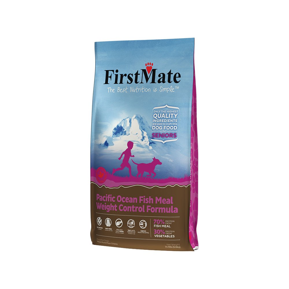 FirstMate Grain - Free Ocean Fish Weight Control Senior Dog Food 14.5lb - Pets Perfect