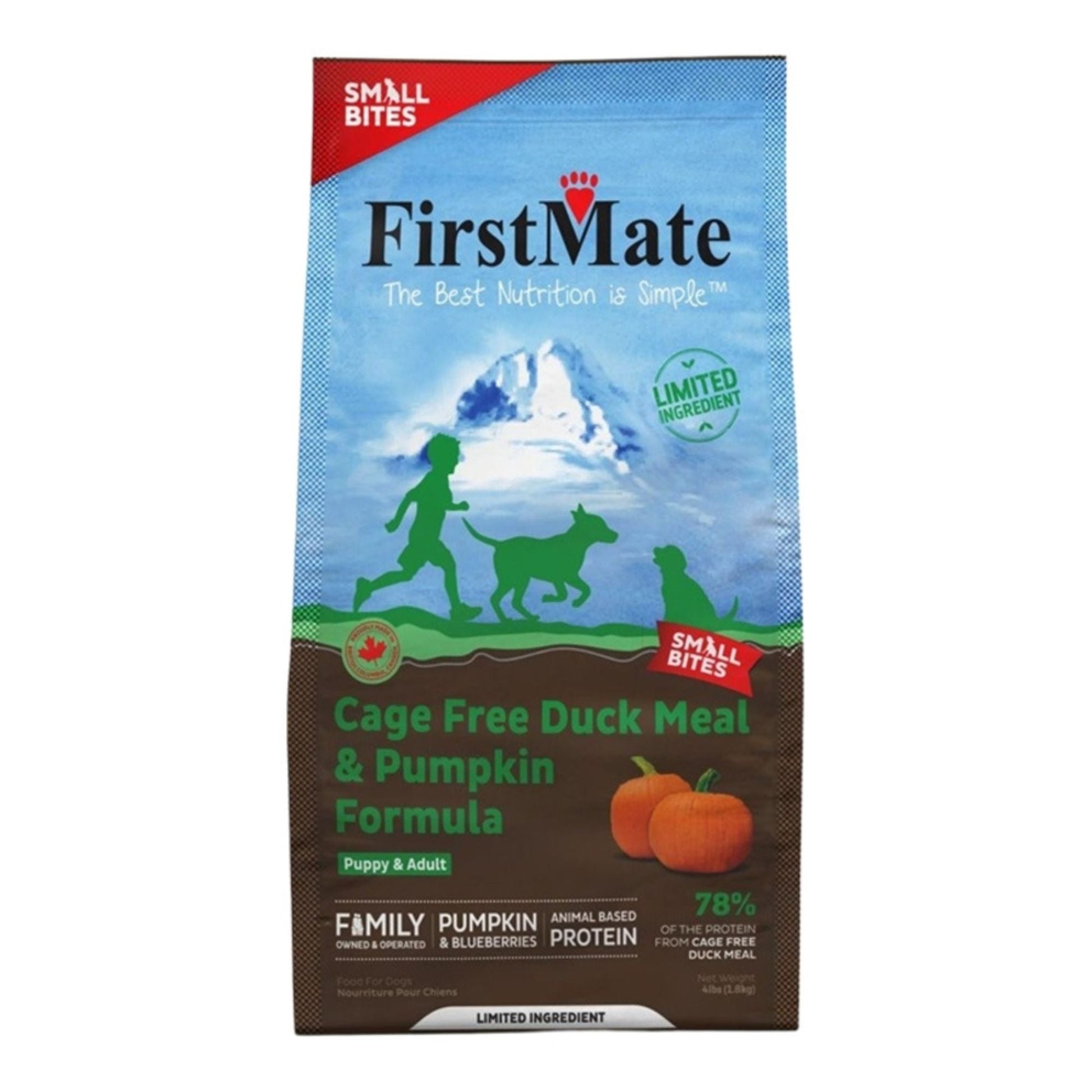 Firstmate Limited Ingredient GF Duck & Pumpkin Small Bites Dog Food