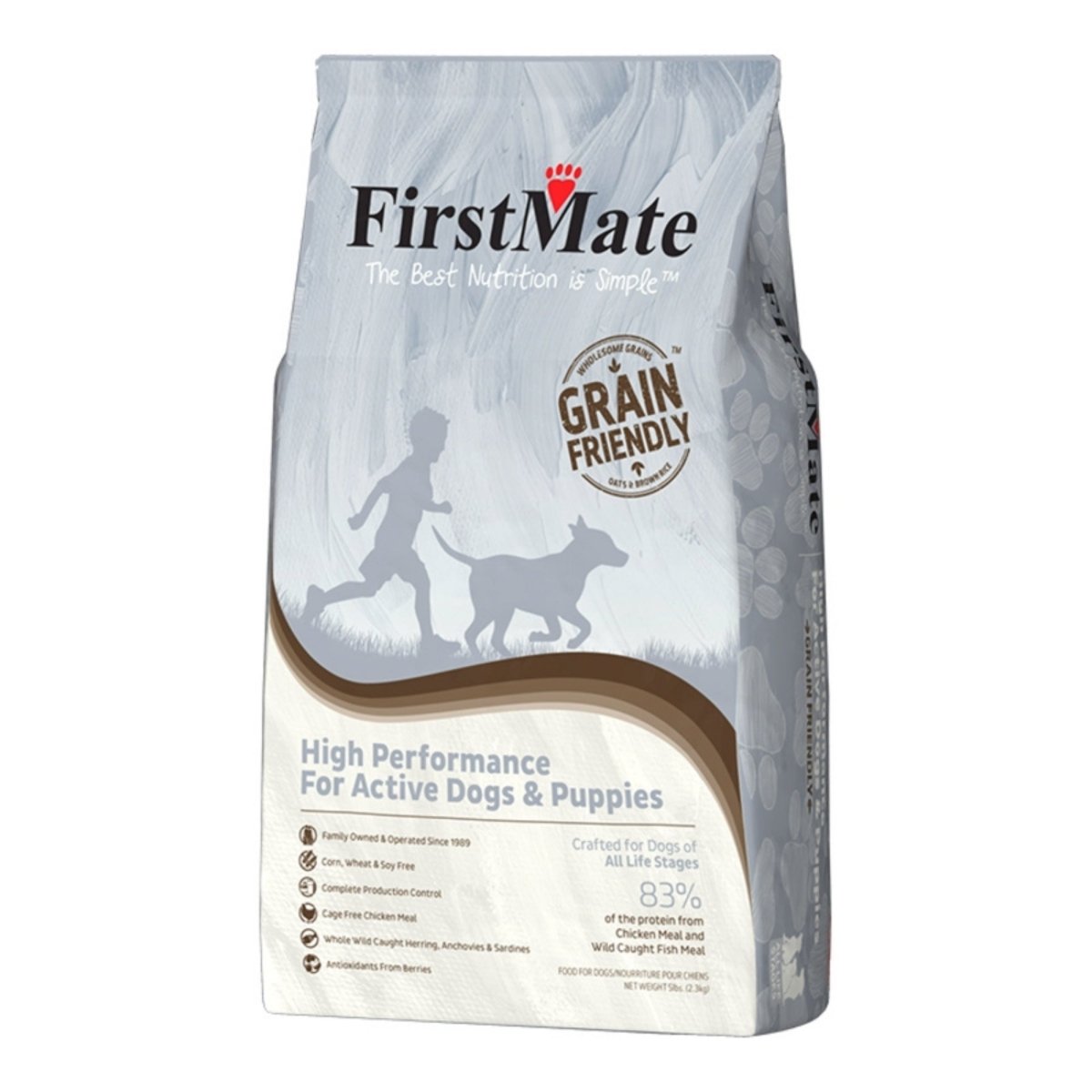 Firstmate Dog Grain Friendly High Performance Active Dog & Puppies 5Lb. - Pets Perfect