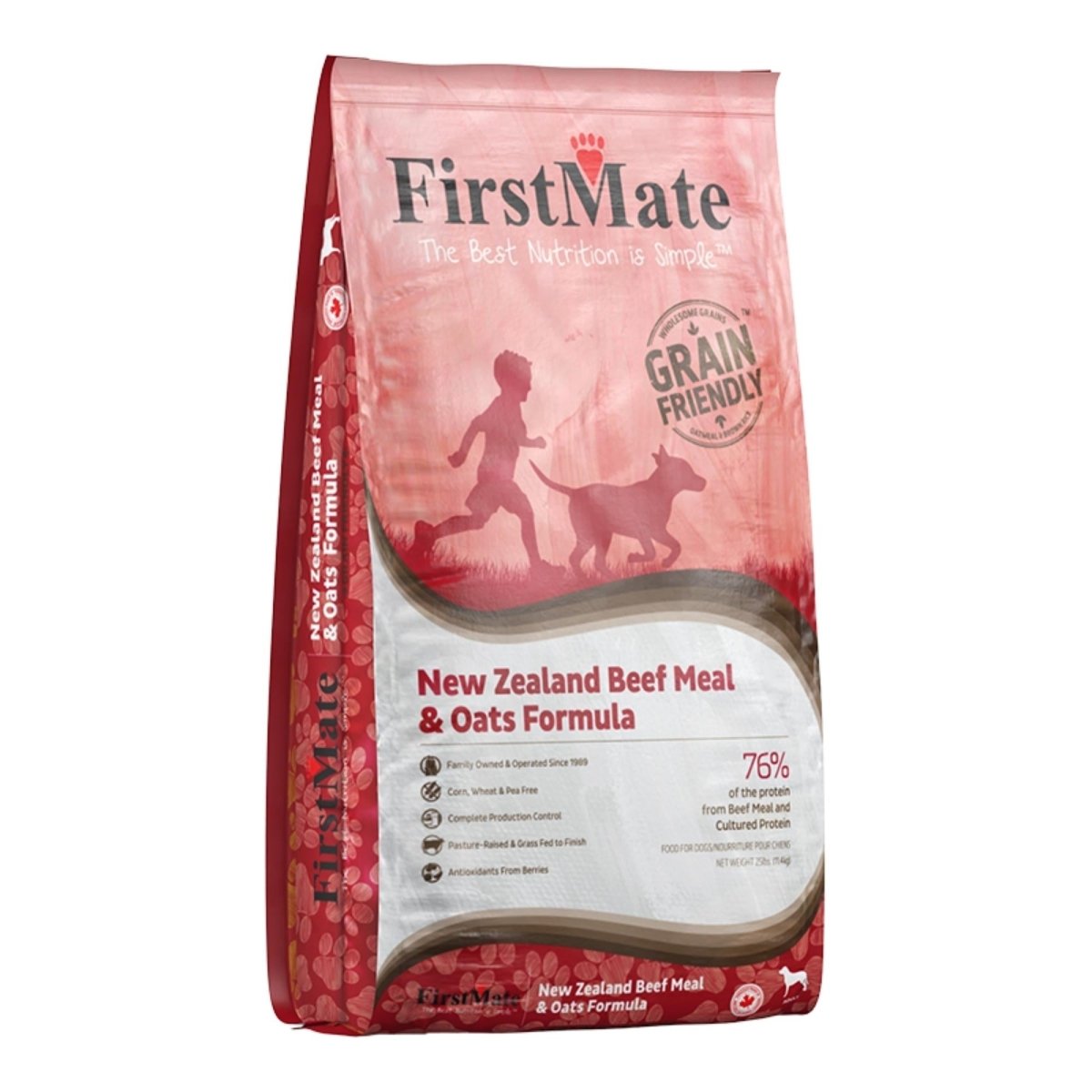 Firstmate Dog Limited Ingredient New Zealand Beef & Oat 25Lb - Pets Perfect