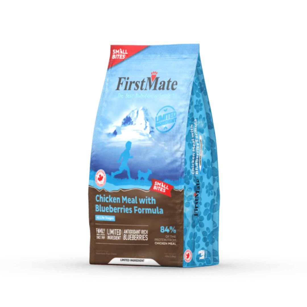 FirstMate Grain - Free Small Bites Chicken & Blueberry Dog Food 12lb - Pets Perfect