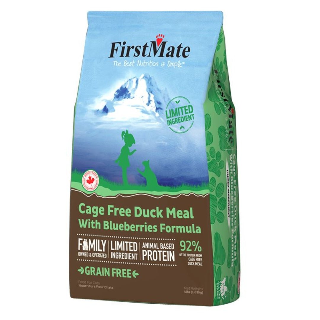Firstmate Cat Limited Ingredient Grain Free Duck Blueberries 4Lb. - Pets Perfect