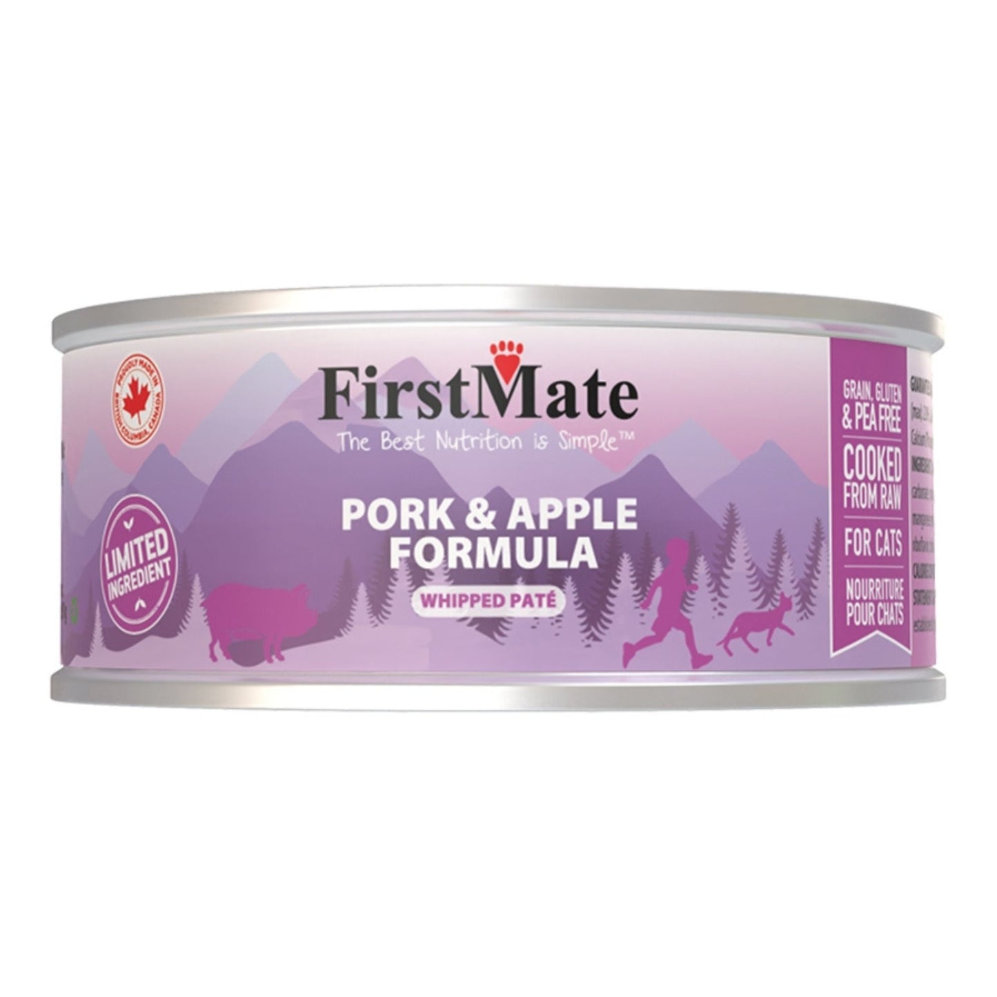 Firstmate Cat Limited Ingredient Grain-Free Pork & Apple, 3.2 oz 24 ct