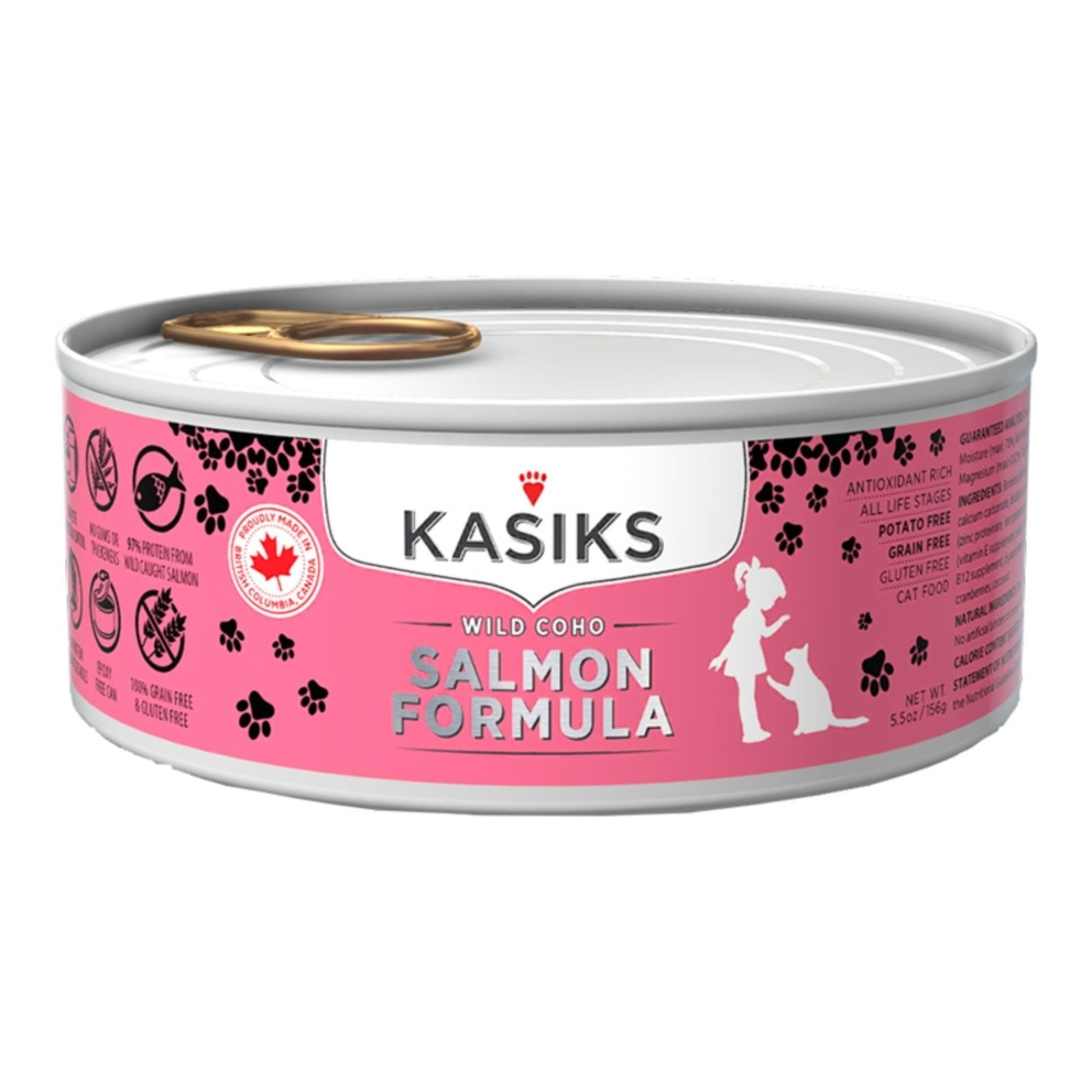 Firstmate Cat Kasiks Grain-Free Wild Salmon, 5.5 oz 24 ct