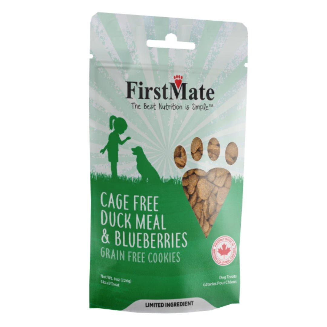 Firstmate Dog Limited Ingredient Grain Free Duck & Blueberry Treat 8oz. - Pets Perfect