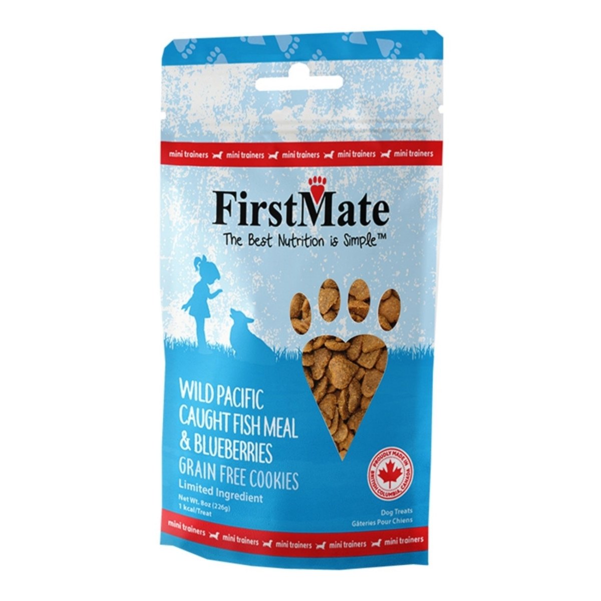 Firstmate Dog Limited Ingredient Grain Free Mini Fish Blueberry Treat 8oz. - Pets Perfect