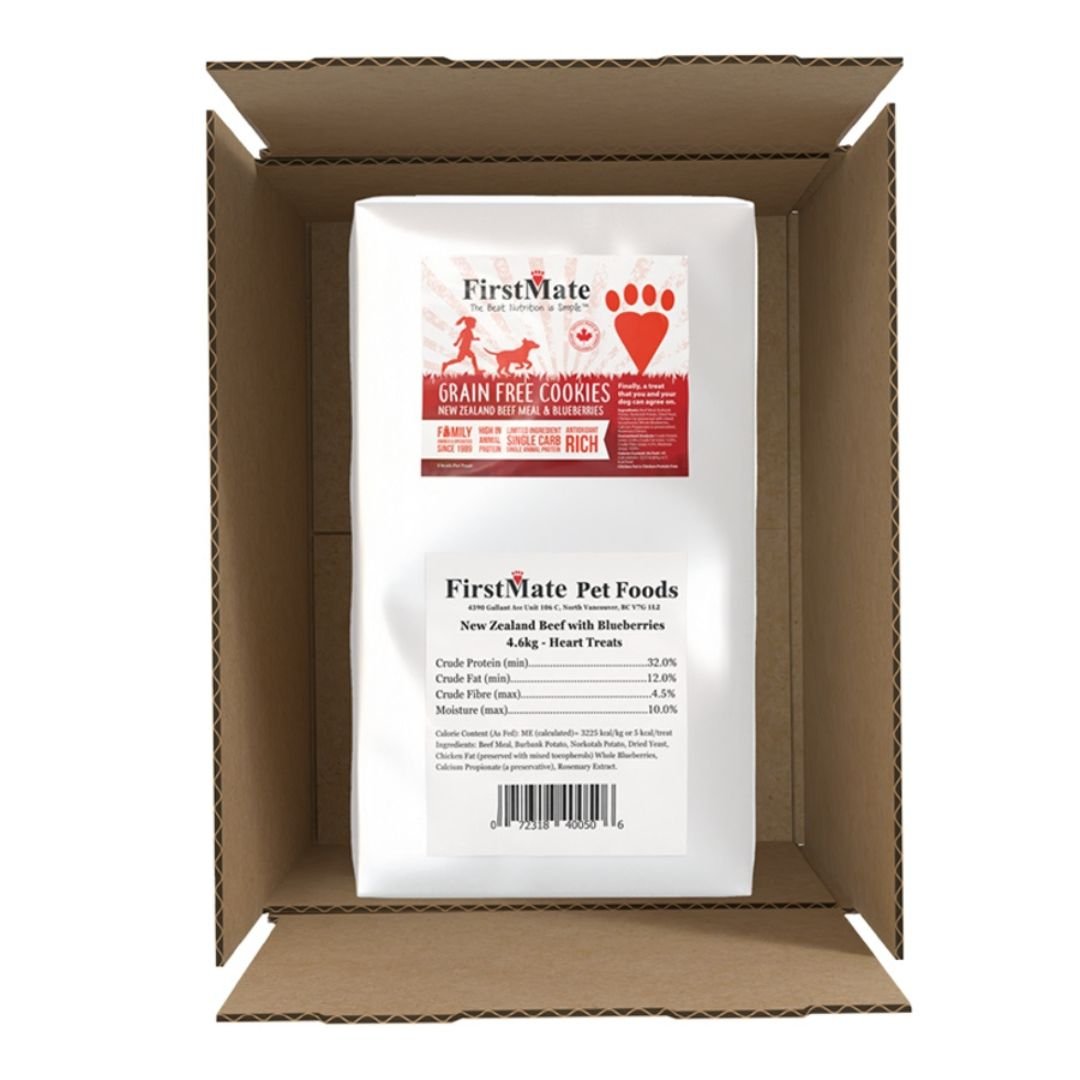 FirstMate Beef Blueberry Dog Treats 10 lb Bulk - Pets Perfect