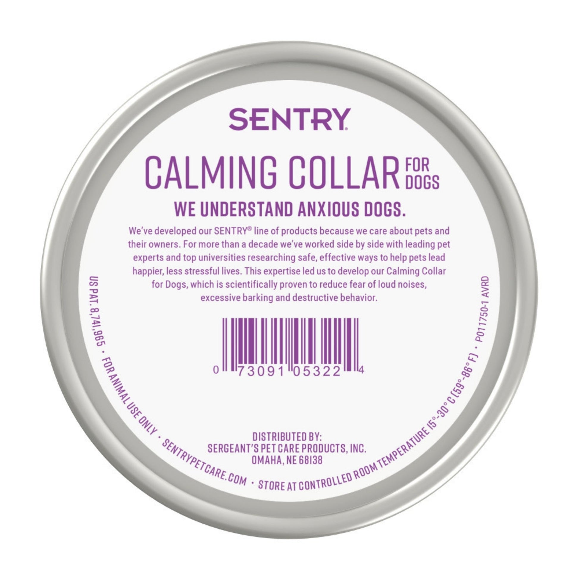 SENTRY Calming Dog Collar for Dogs 0.75 oz, 3 ct, view 2