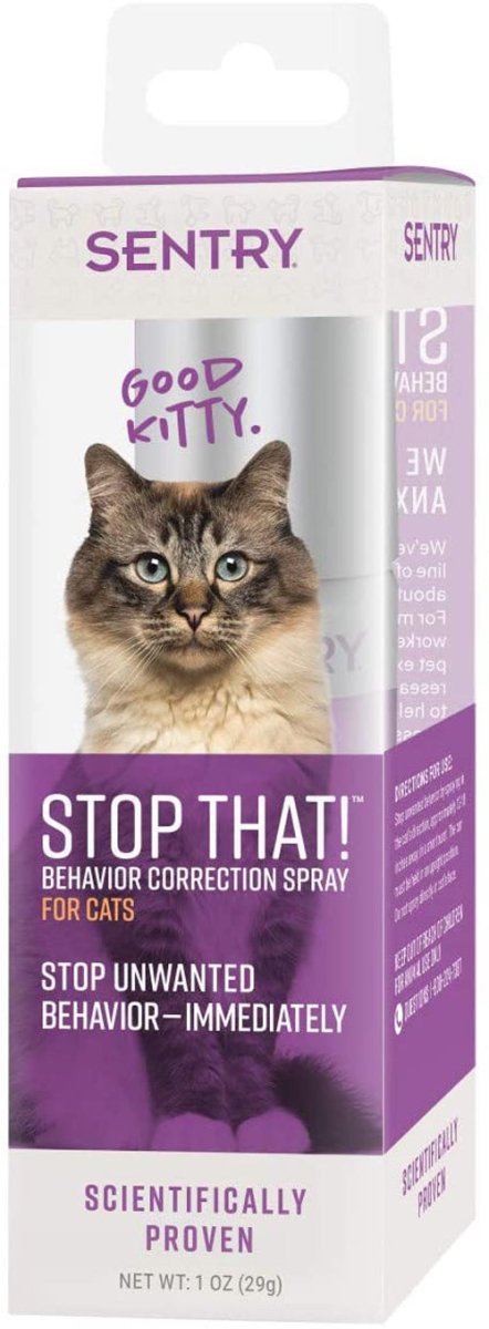 SENTRY Stop That Behavior Correction Cat Spray 1ea/1 fl oz - Pets Perfect