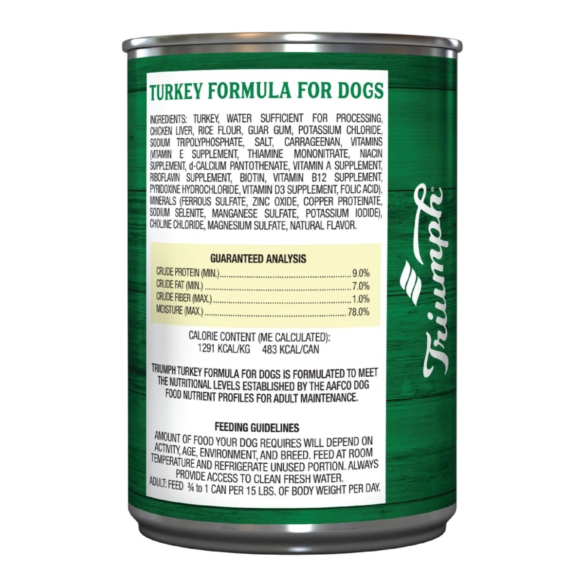 Triumph Canned Cat Food Turkey 13oz. (Case of 12) - Pets Perfect