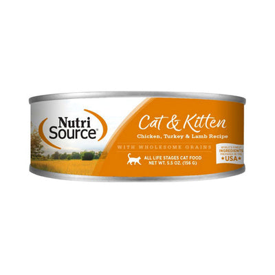NutriSource Cat & Kitten All Life Stages Canned Cat Food Chicken