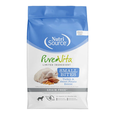 Pure Vita Dog Small Bites Grain Free Turkey & Sweet Potato 4Lbs