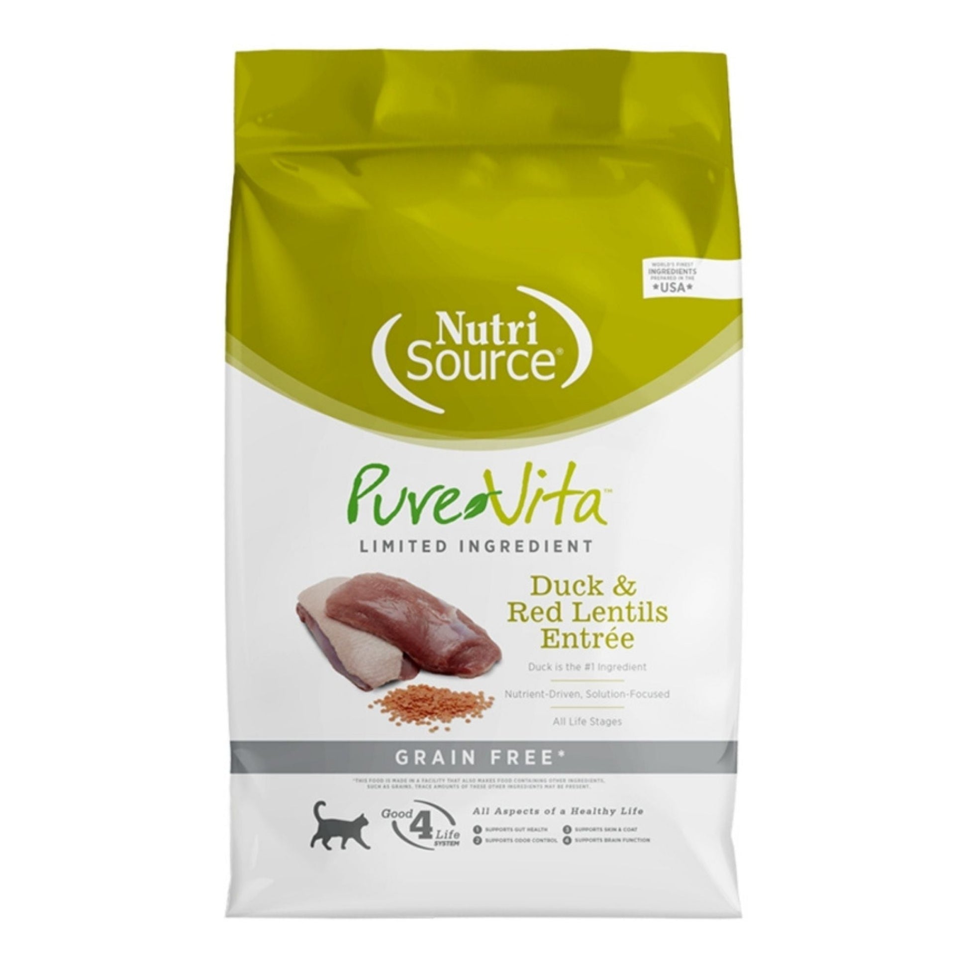 Pure Vita Cat Grain-Free Duck & Red Lentils, 4 lb