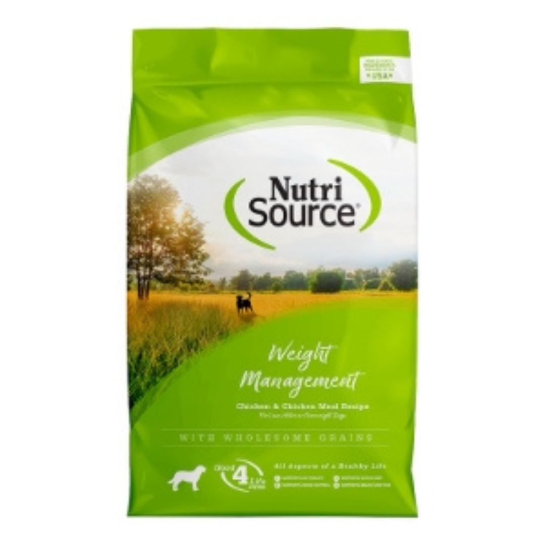 NutriSource Weight Management Dry Dog Food Chicken 4 lb