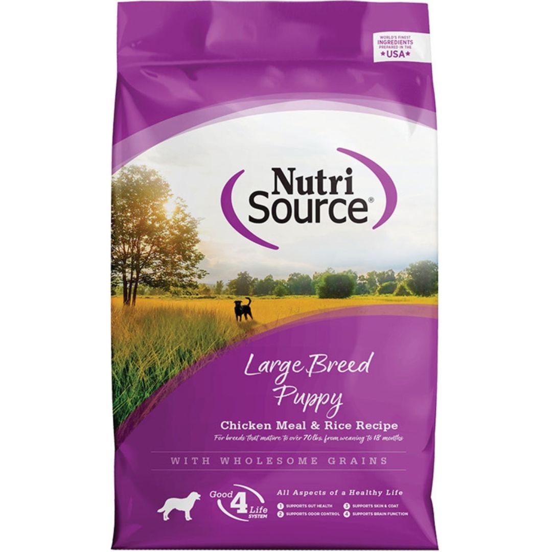 NutriSource Large Breed Puppy Dry Dog Food Chicken & Rice 4 lb