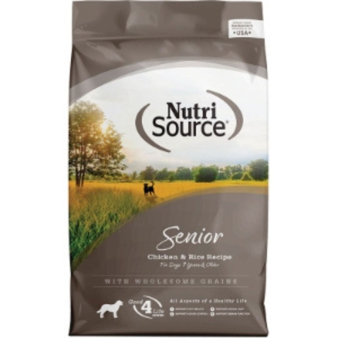 NutriSource Senior Dry Dog Food Chicken & Rice 4 lb