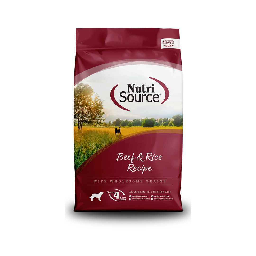 Nutrisource Dog Adult Beef & Rice 15 lb