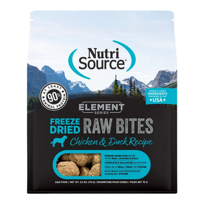 Nutrisource Dog Element Series Freeze-Dried Bites Chicken & Duck 2.5oz.