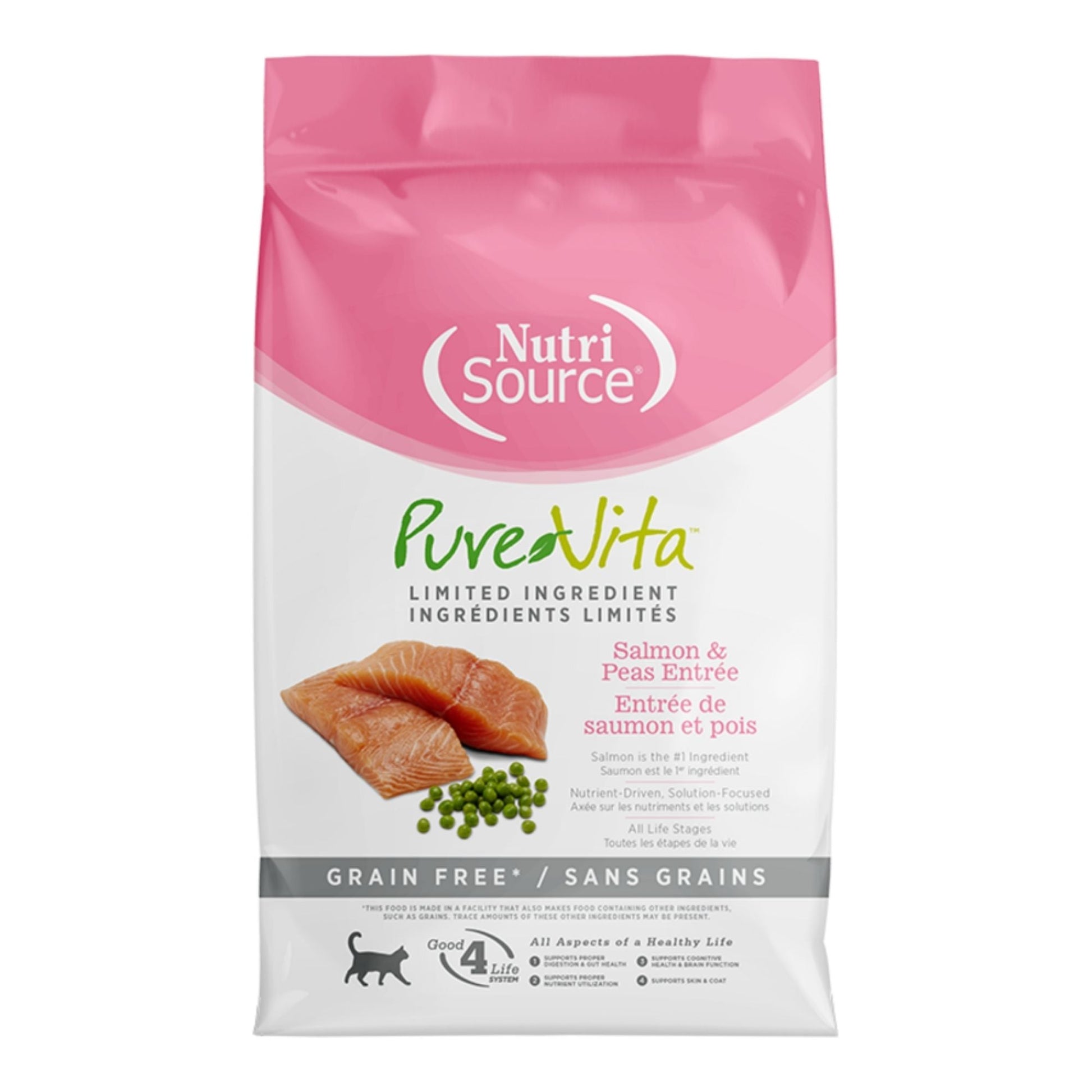 Pure Vita Cat Grain-Free Salmon & Peas, 1.5 lb