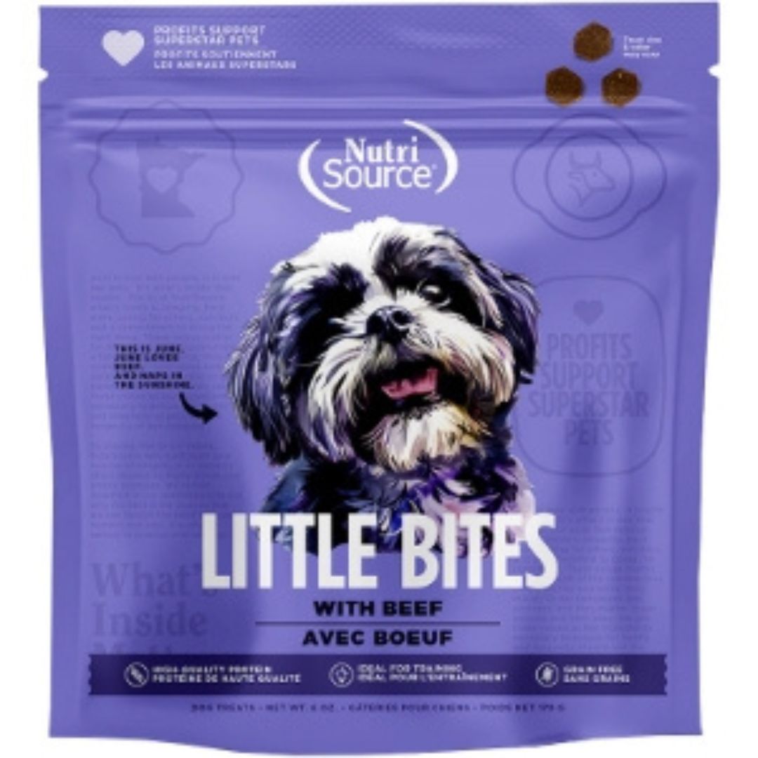 Nutrisource Dog Little Bites Grain-Free Beef 6 oz