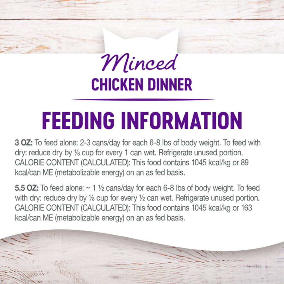 Wellness Cat Complete Health Minced Chicken Dinner 3 oz. 24 ct, view 2