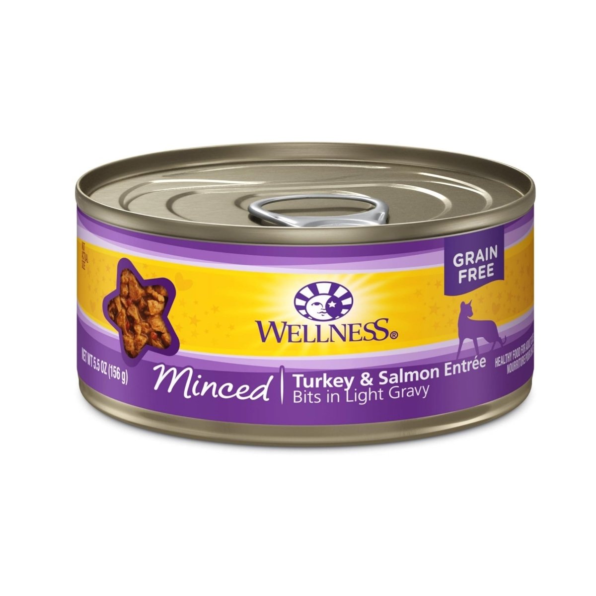 Wellness Cat Complete Health Minced Turkey Salmon Entrée 5.5oz. (Case of 24) - Pets Perfect