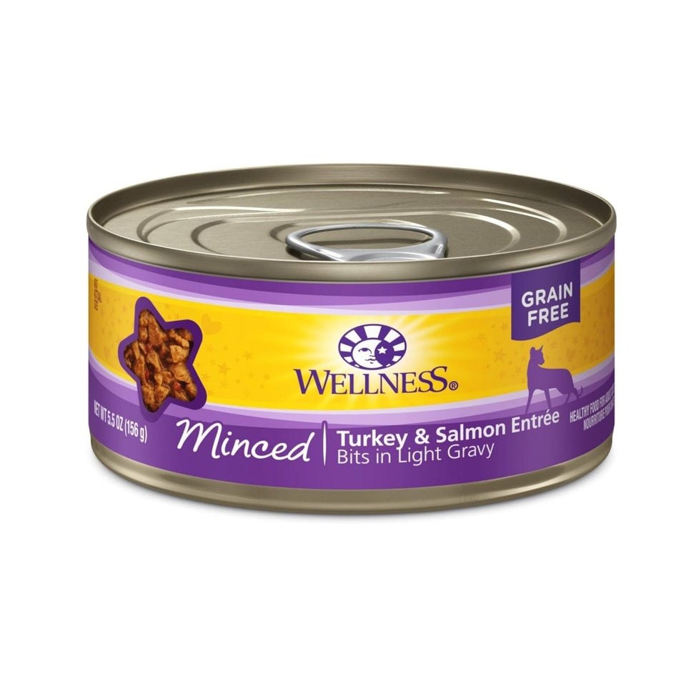 Wellness Complete Health Minced Turkey & Salmon Entrée Wet Cat Food