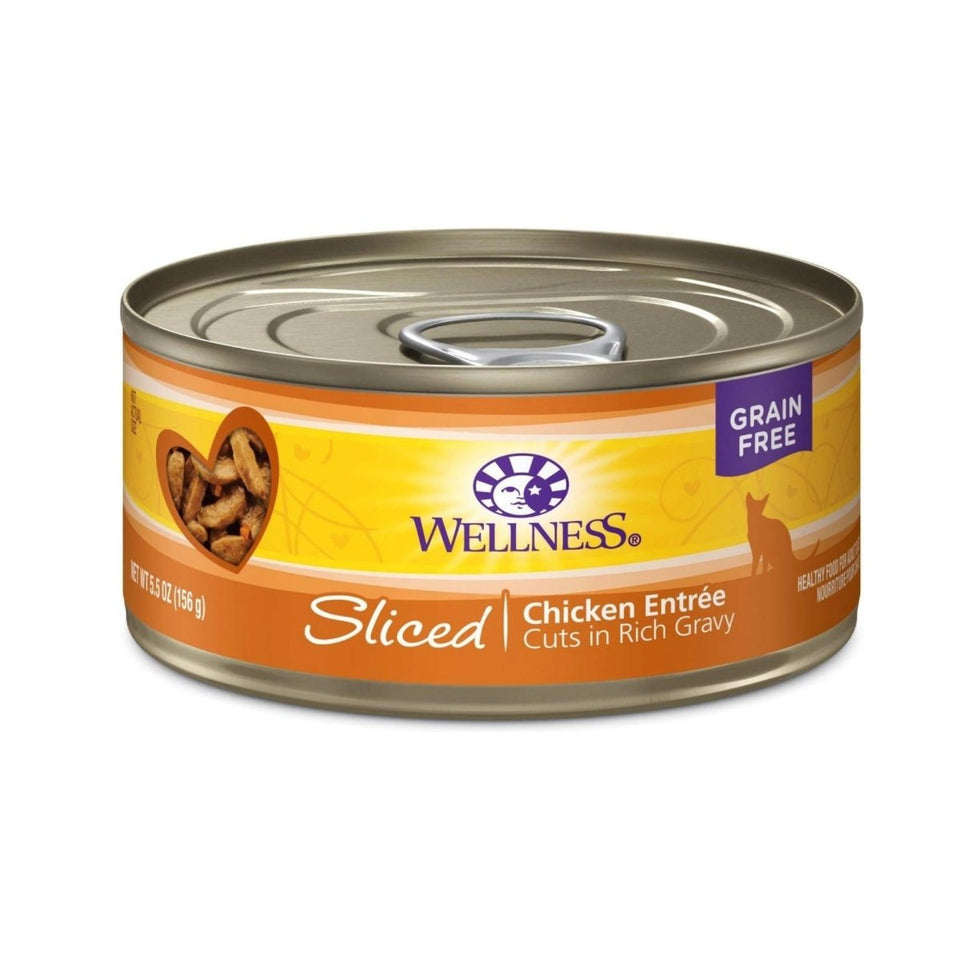 Wellness Complete Health Sliced Chicken Entree Wet Cat Food, 5.5 oz