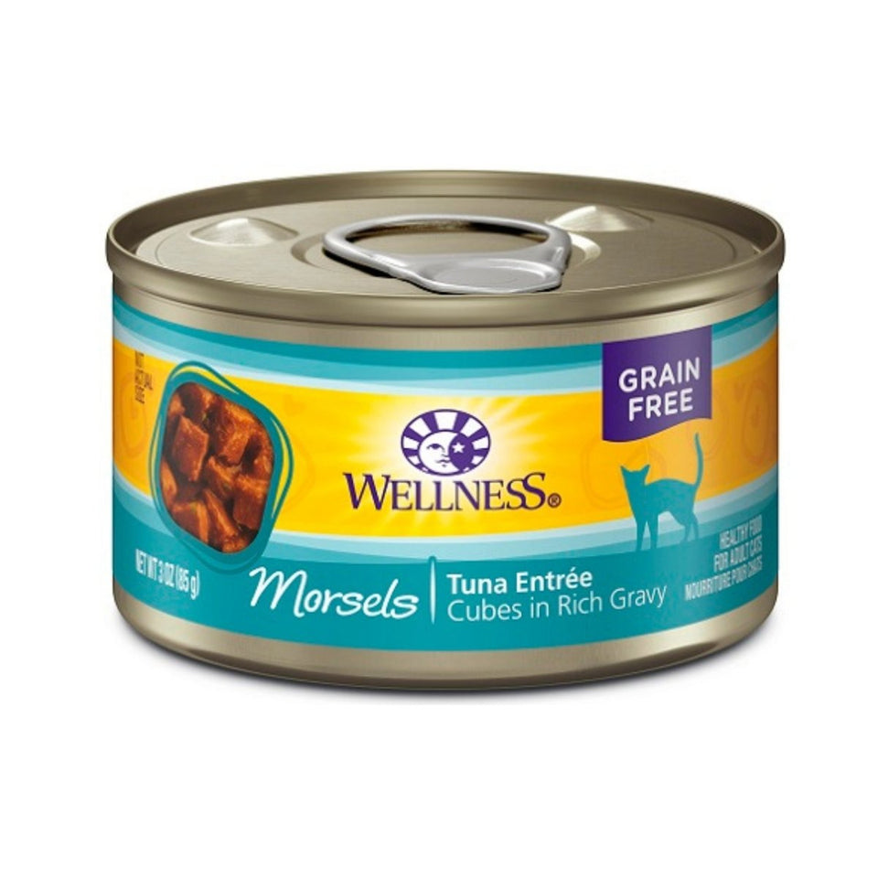 Wellness Complete Health Morsel Tuna Entree Wet Cat Food, 3 oz, 24 ct