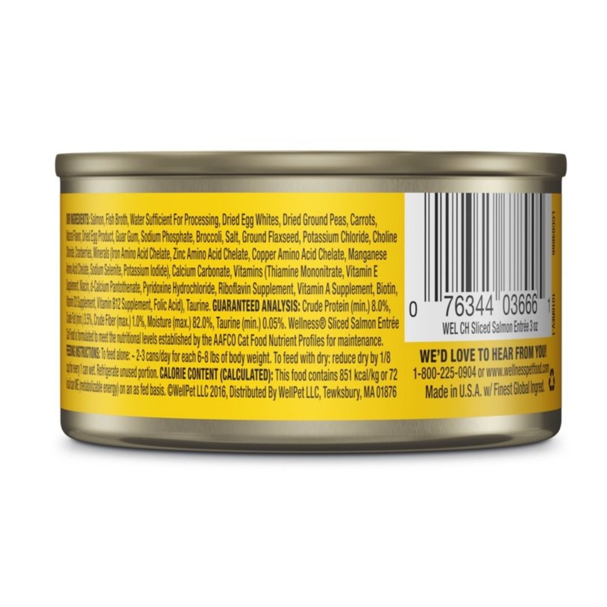 Wellness Cat Complete Health Sliced Salmon Entrée 3oz. (Case of 24) - Pets Perfect