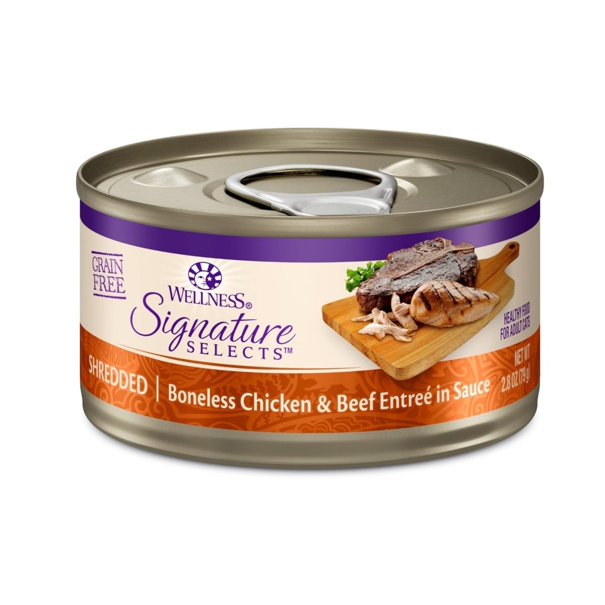 Wellness Cat Core Signature Select Shredded Chicken Beef Entrée 2.8oz. (Case of 12) - Pets Perfect