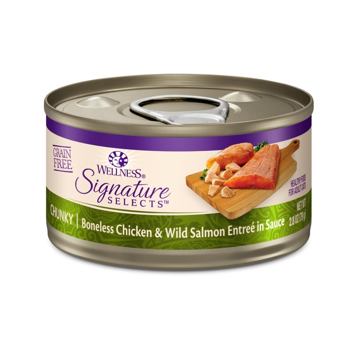 Wellness Cat Core Signature Select Chunky Chicken Salmon Entrée 2.8oz. (Case of 12) - Pets Perfect