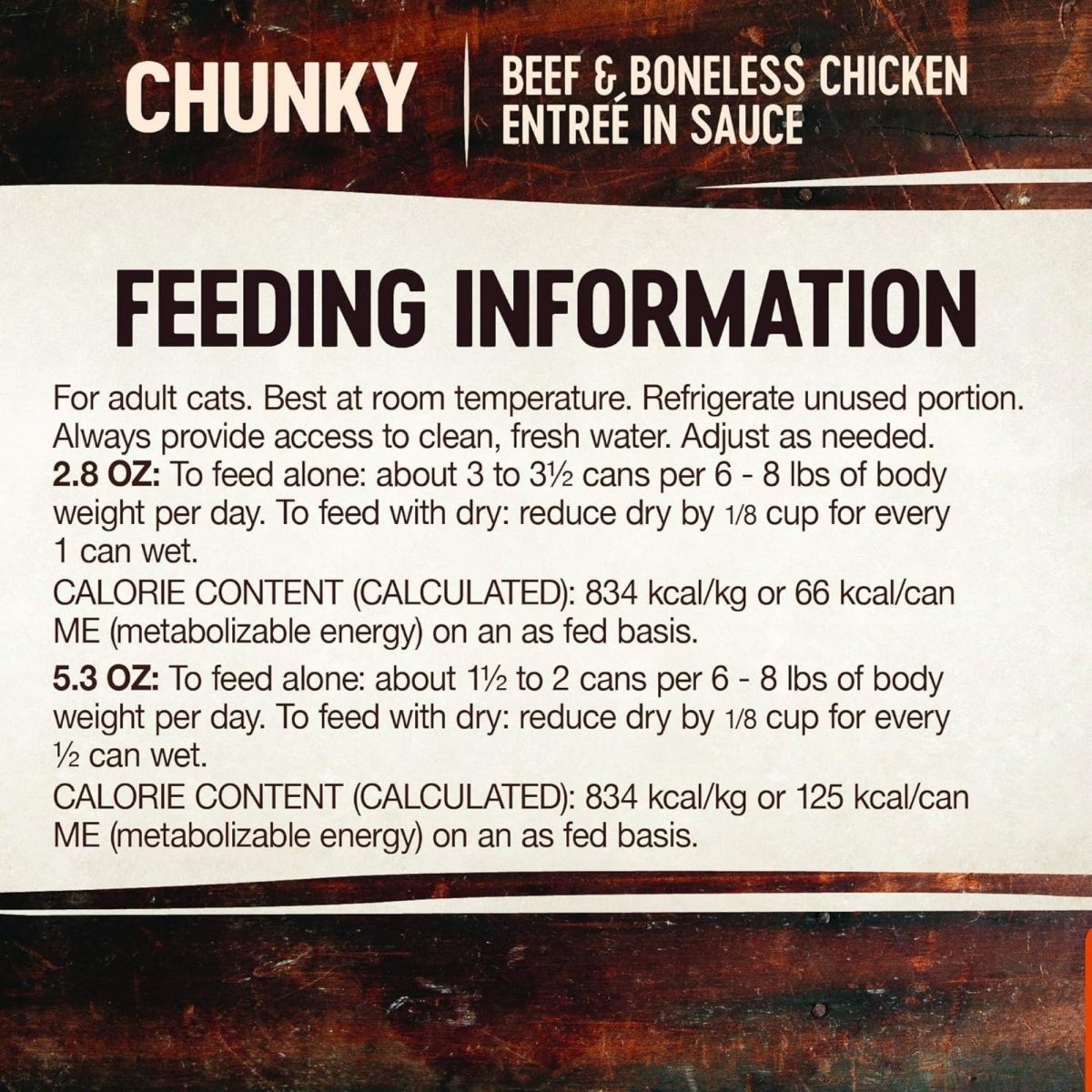 Wellness Cat Core Signature Select Chunky Beef Chicken Entrée 2.8oz. (Case of 12) - Pets Perfect