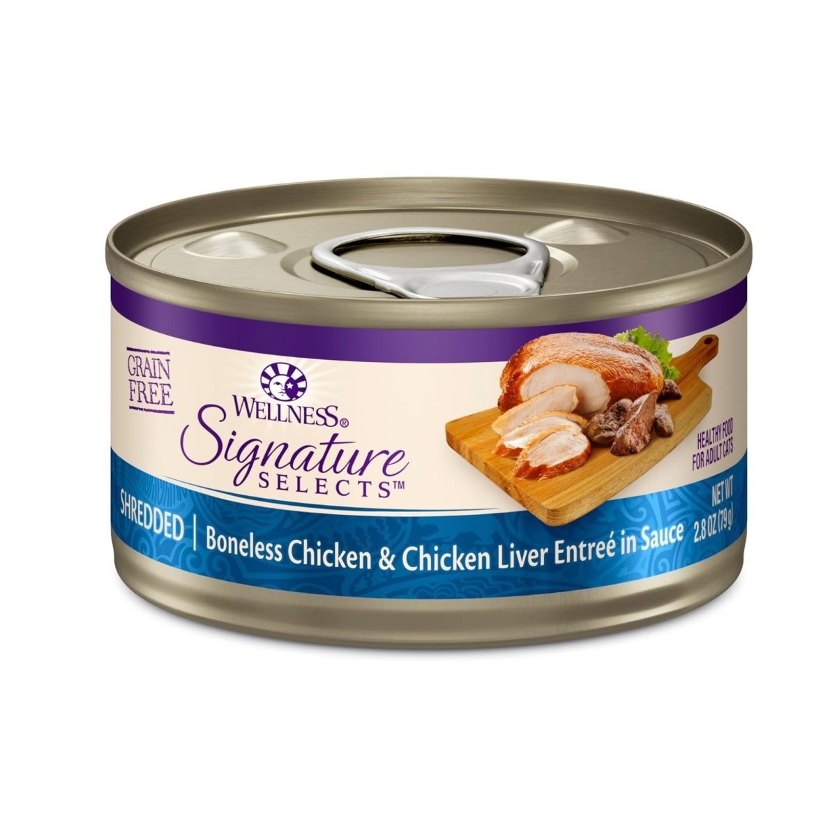 Wellness Cat Core Signature Select Shredded Chicken Liver Entrée 5.3oz. (Case of 12) - Pets Perfect