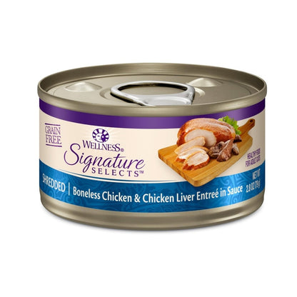 Wellness Cat Core Signature Select Shredded Chicken Liver Entrée 5.3oz. (Case of 12) - Pets Perfect