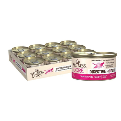 Wellness Cat Core Digestive Health Salmon Pate 3oz. (Case of 12) - Pets Perfect