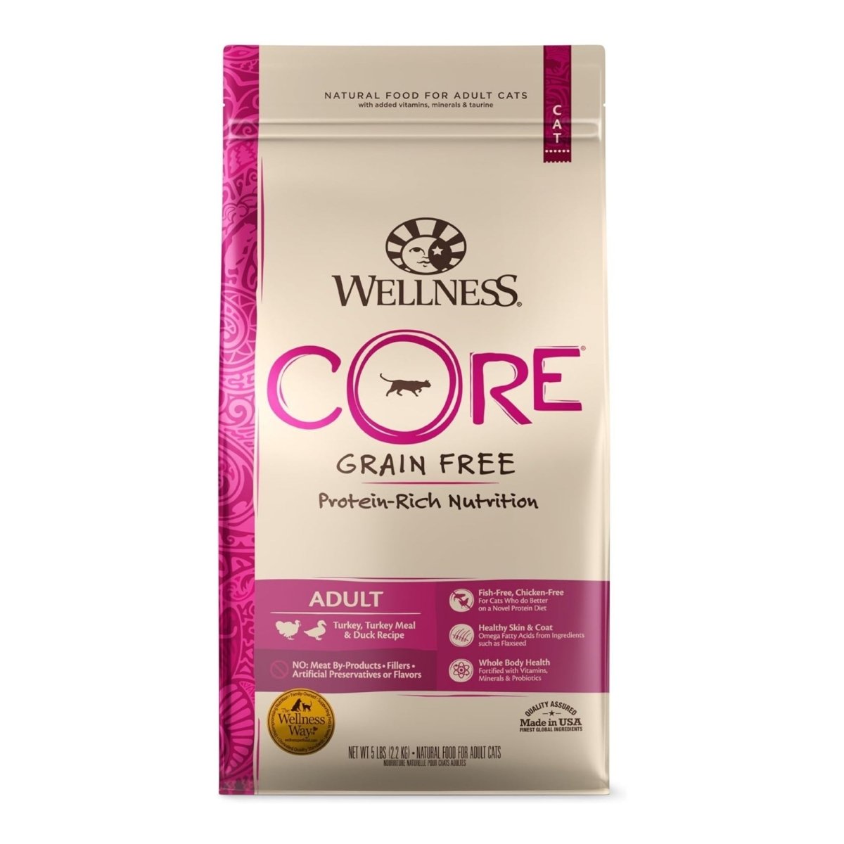 Wellness Cat Core Turkey Duck 5Lb - Pets Perfect